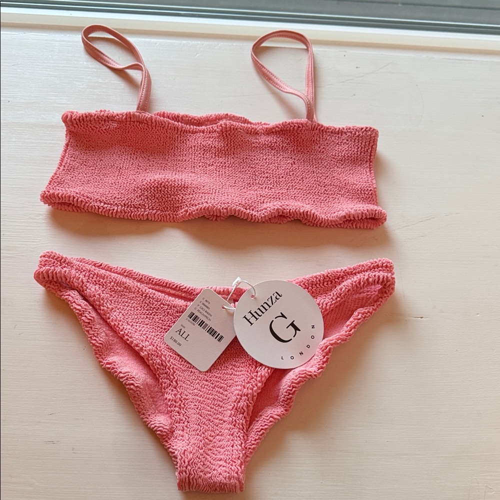 Hunza G Coral Bikini Set